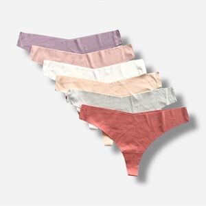 🌸New🌸 6pk Large seamless thong panty lot